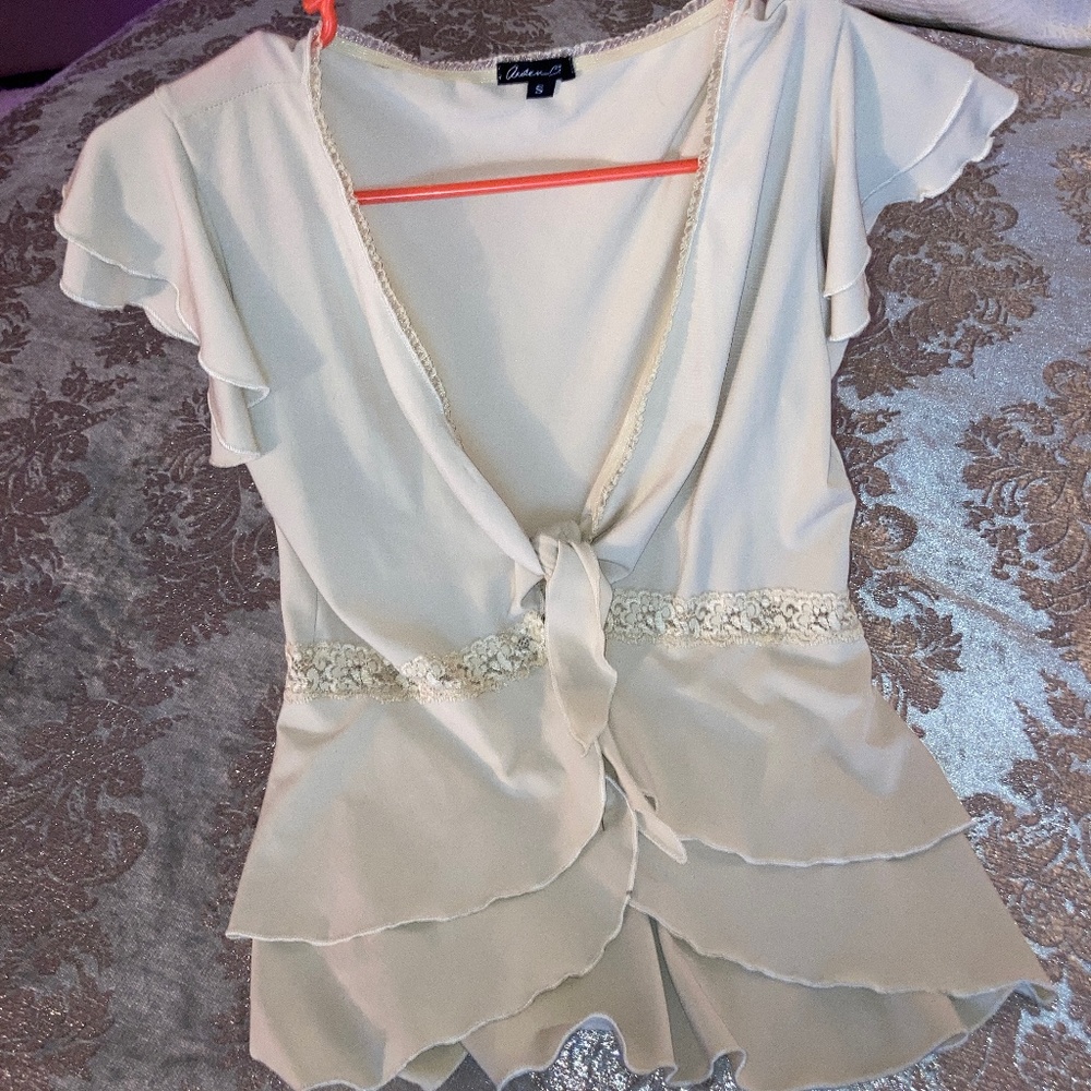 Y2K Vintage Front tie shirt